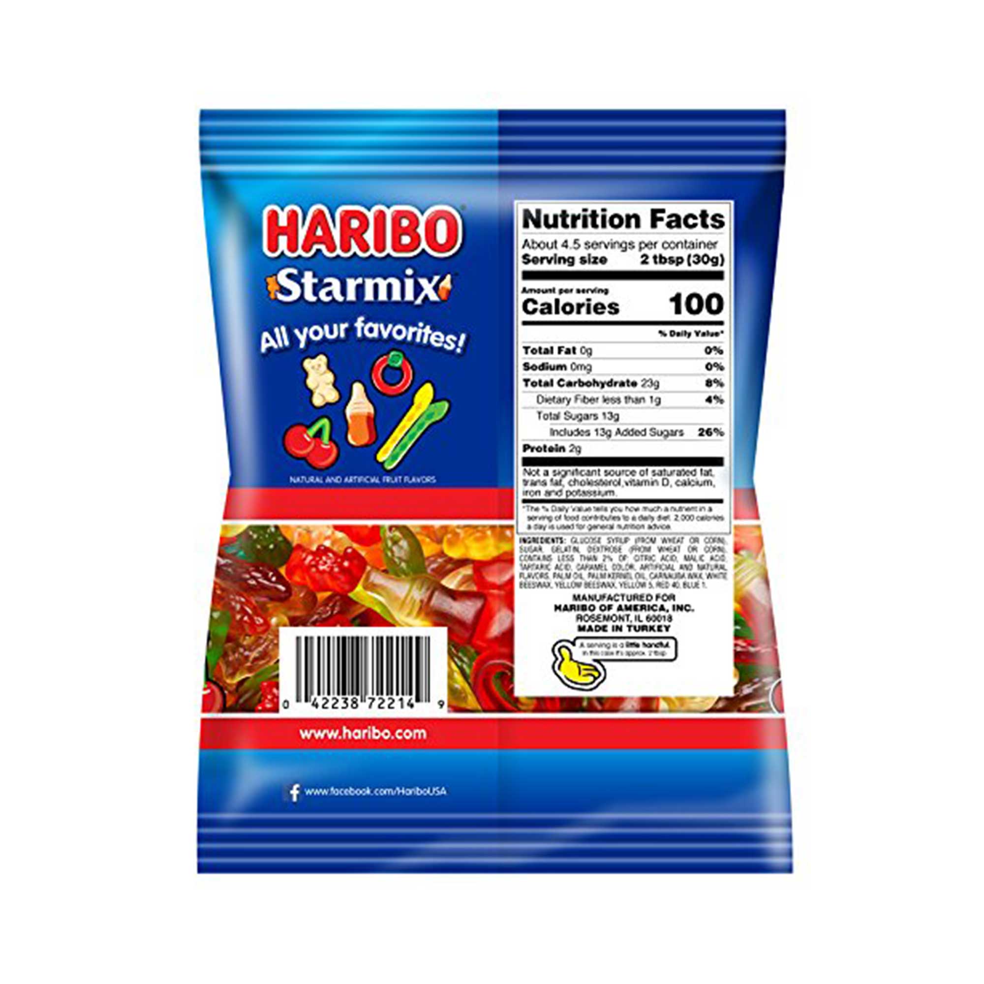 HARIBO Gummy Candy Starmix 5 Oz