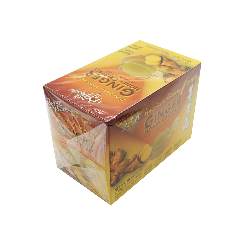 PRINCE OF PEACE American Ginseng Ginger Honey Crystals 6.3 OZ