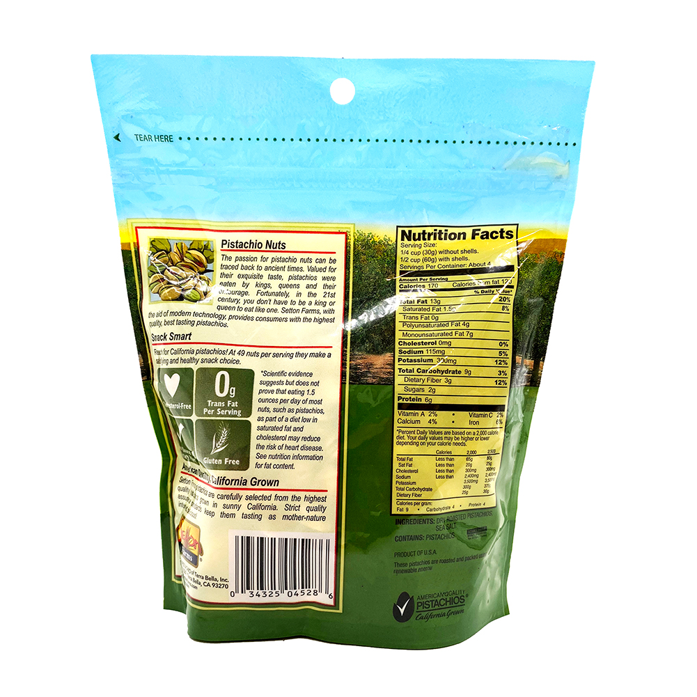SETTON FRAMS Roasted With Sea Salt Pistachios 8 Oz