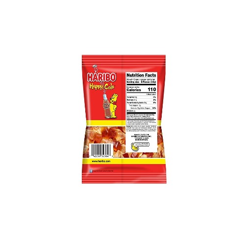 HARIBO Gummy Candy Happy Cola 5 OZ