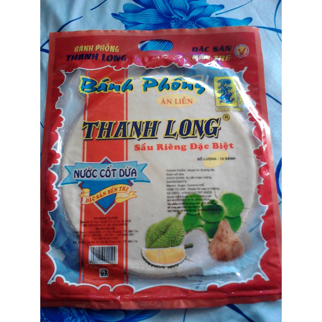 THANH LONG Banh Trang Sau Rieng Dac Biet 100 Gr