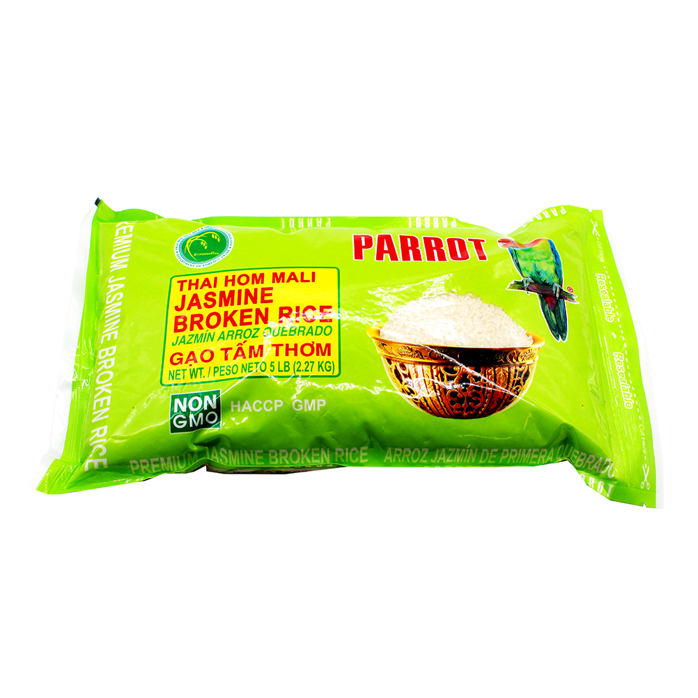 PARROT Jasmine Broken Rice / Gao Tam Thom 5 LBS