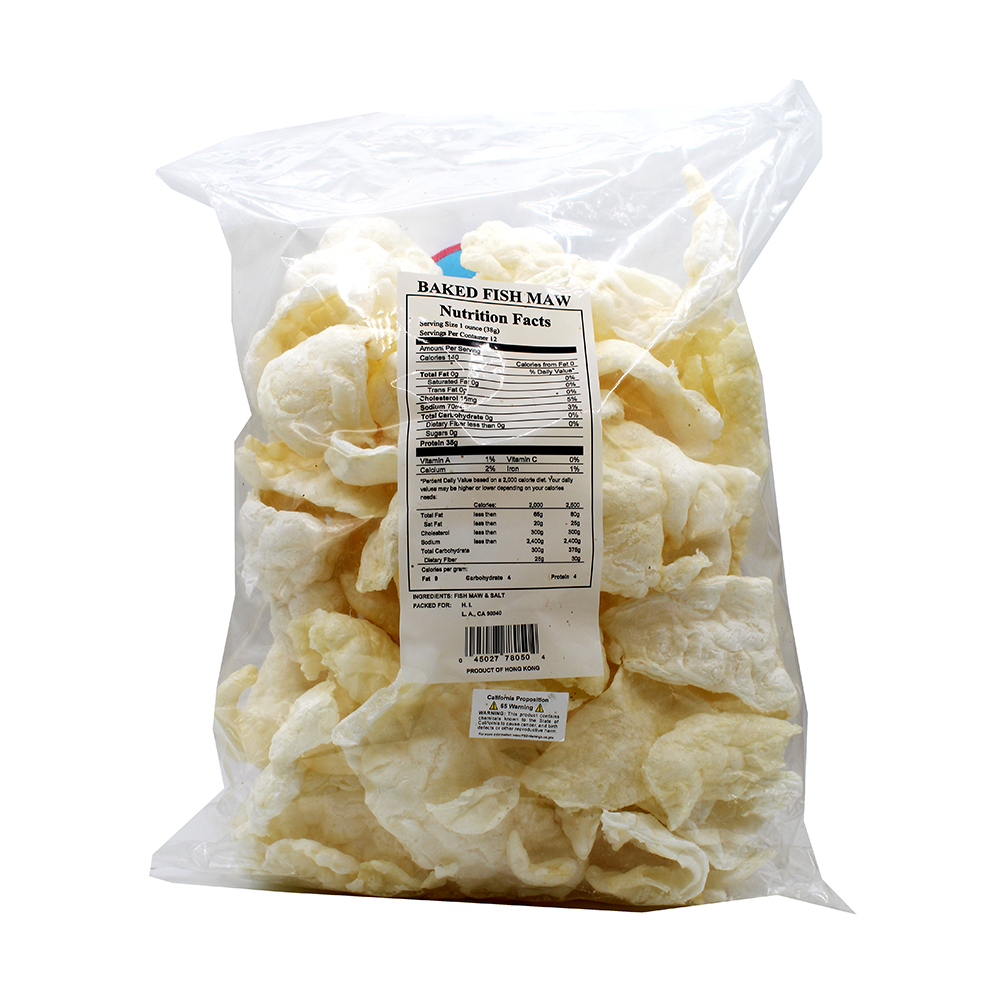 HOCEAN Baked Fish Maw / Bong Bong Ca 1 LB