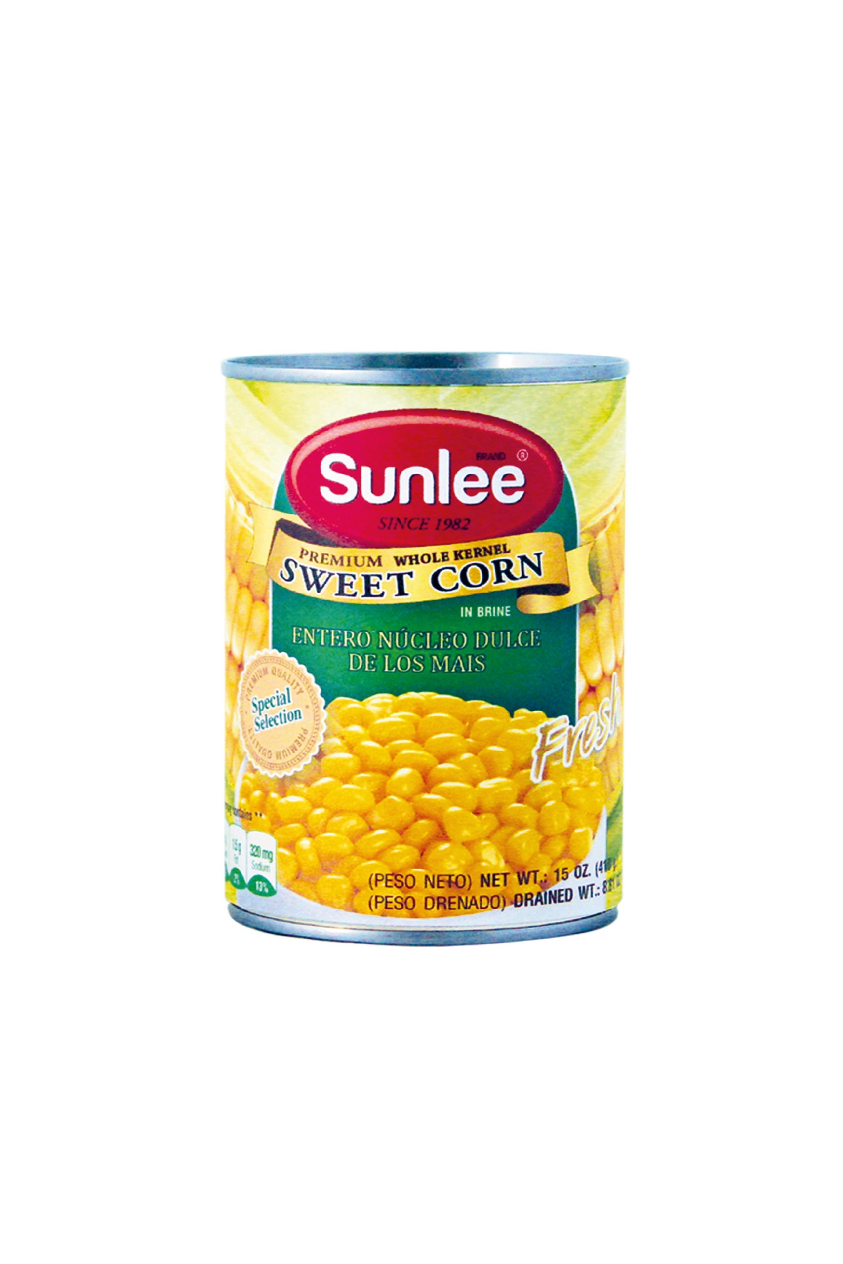 SUNLEE Whole Kernel Sweet Corn In Brine 15 OZ