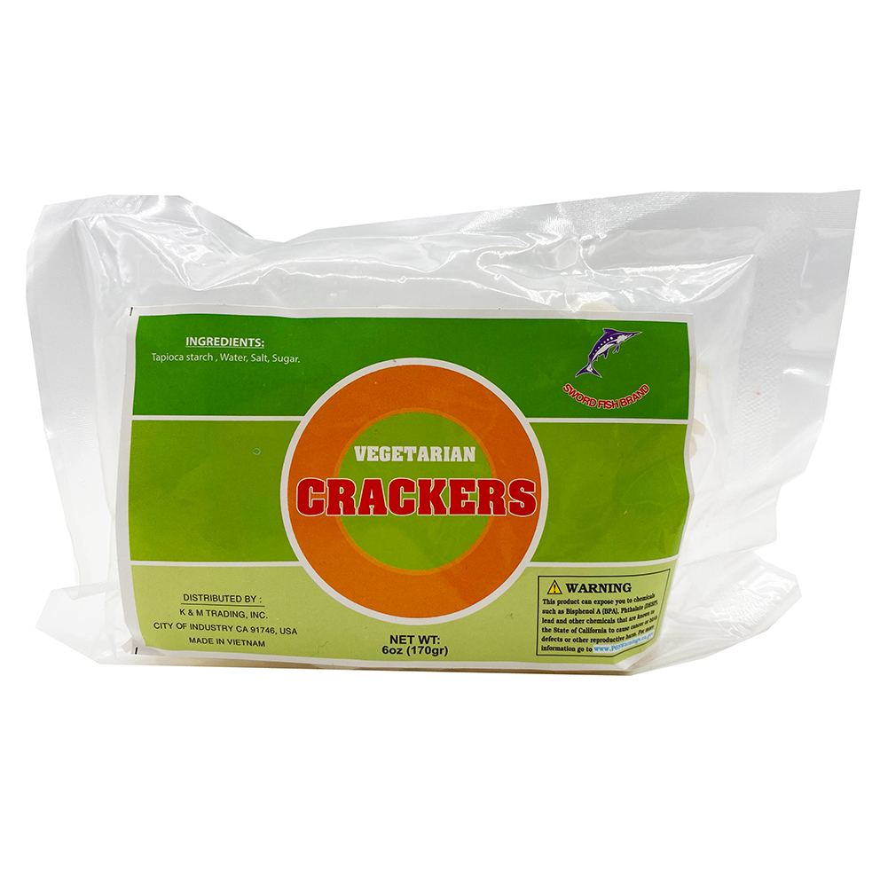 SWORD FISH Vegetarian Crackers 6 OZ