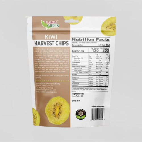 PARADISE GREEN Kiwi Chips 1.7 Oz