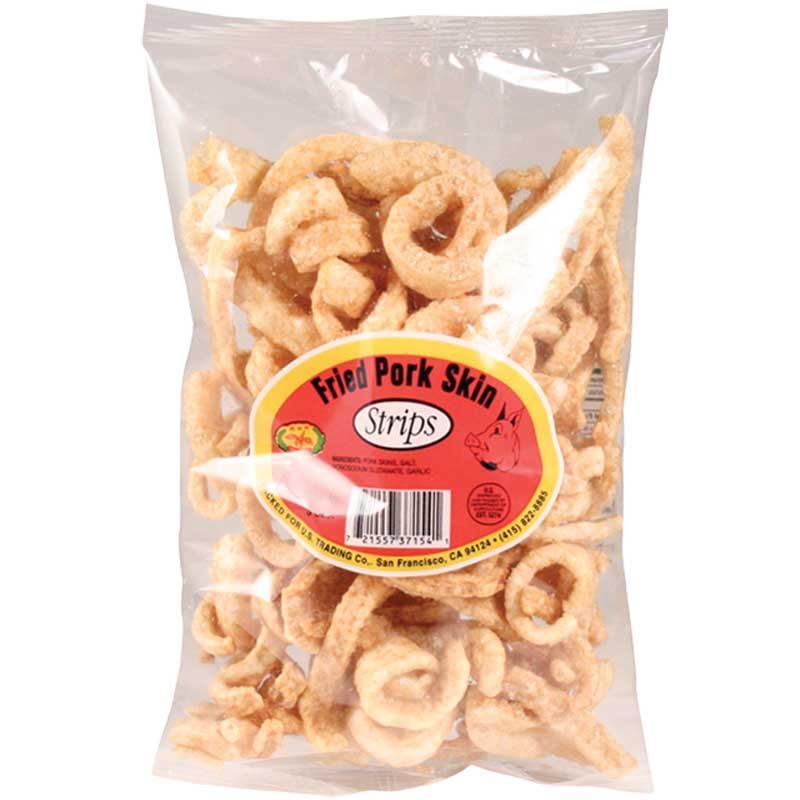 DRAGONFLY Fried Pork Skin Strips 2.5 Oz