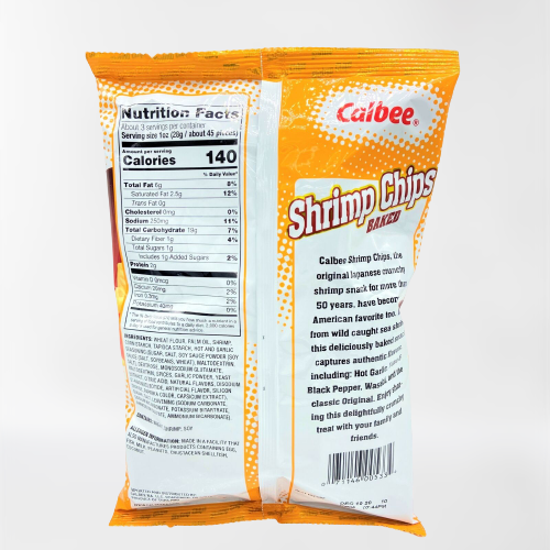 CALBEE Shrimp Chips Hot Garlic 3.3 OZ