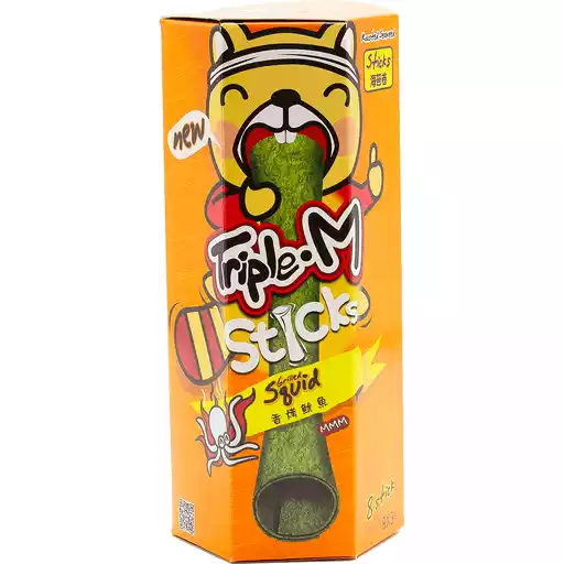 Triple. M Grilled Squid Roasted Seaweed Sticks 24 G