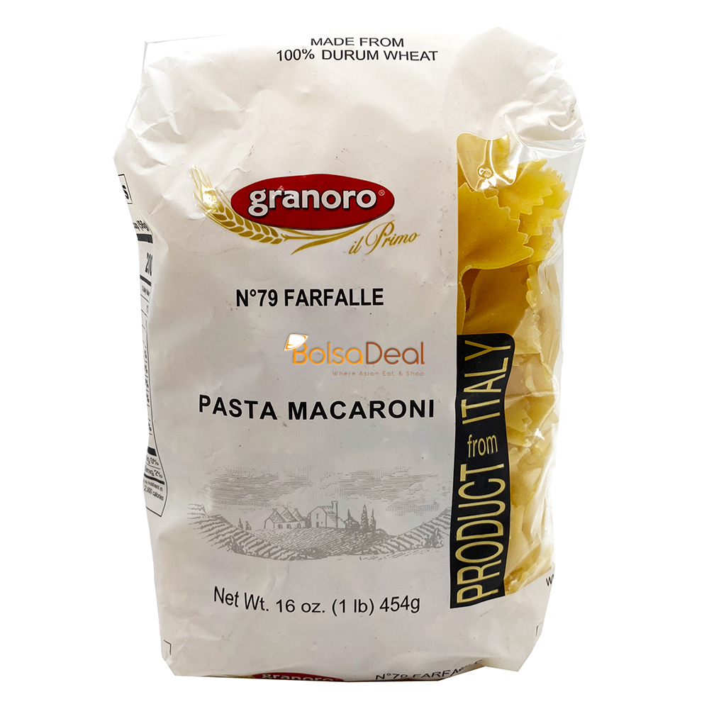 GRANORO N°79 Farfalle Pasta Macaroni 16 Oz