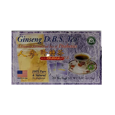 TEA POT Ginseng D.B.S Tea 20 Tea Bags