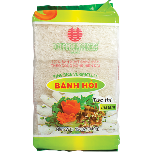 DOUBLE HAPPINESS Rice Vermicelli / Banh Hoi Song Hy 12 Oz