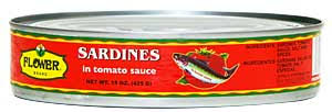 FLOWER Sardines in Tomato Sauce 15 oz