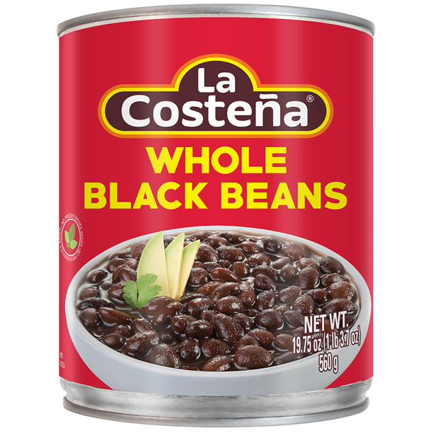 LA COSTENA Whole Black Beans 19.75 Oz