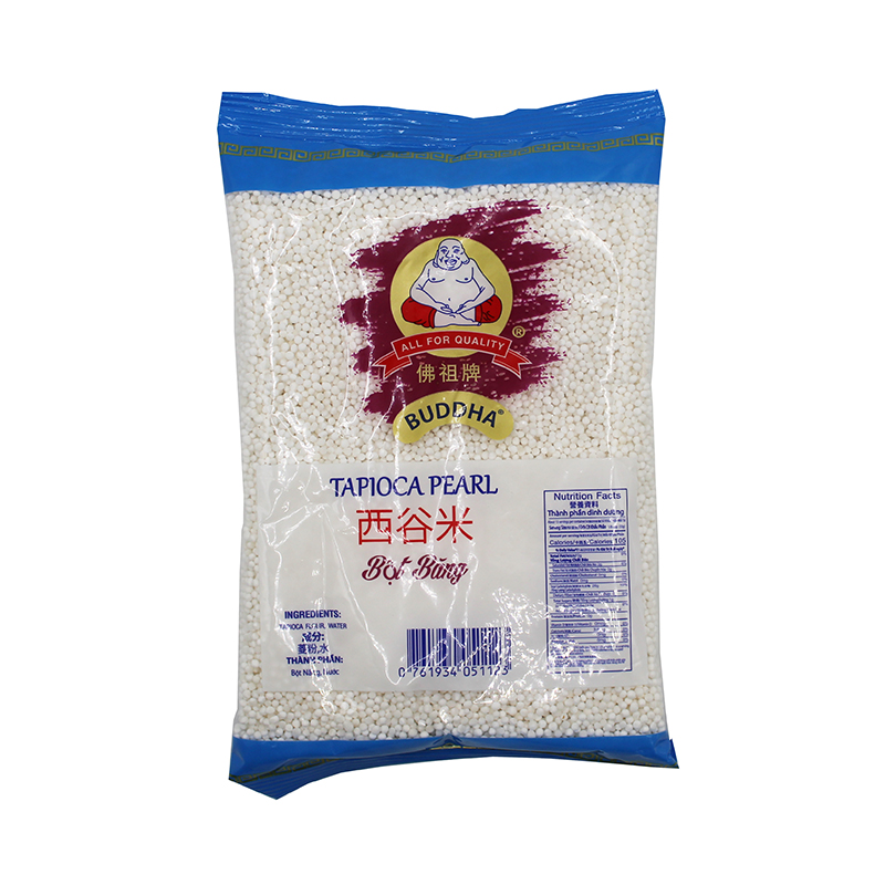 SUNLEE Small White Tapioca Pearl Bot Bang 14 Oz