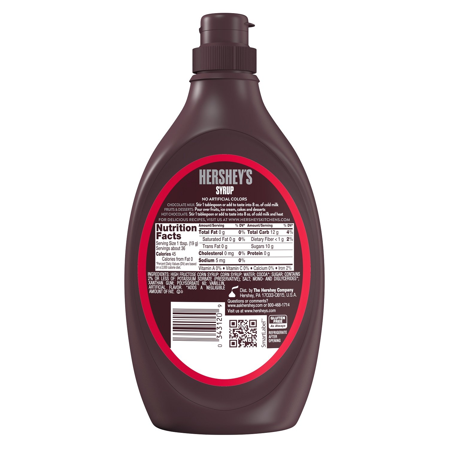 HERSHEY'S Syrup Genuine Chocolate Flavor 24 OZ