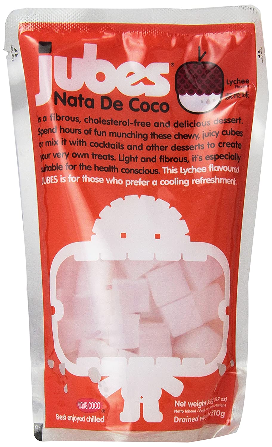 JUBES Coconut Gel Lychee Flavor 12.7 OZ