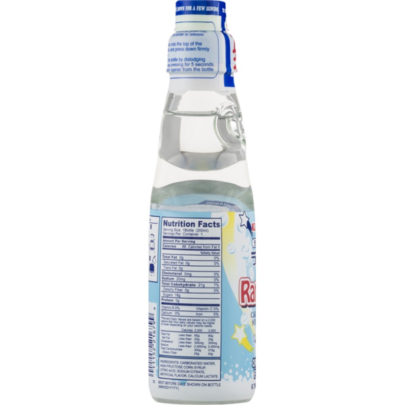 KIMURA Ramune Carbonated Soft Drink Original Flavor 6.76 oz