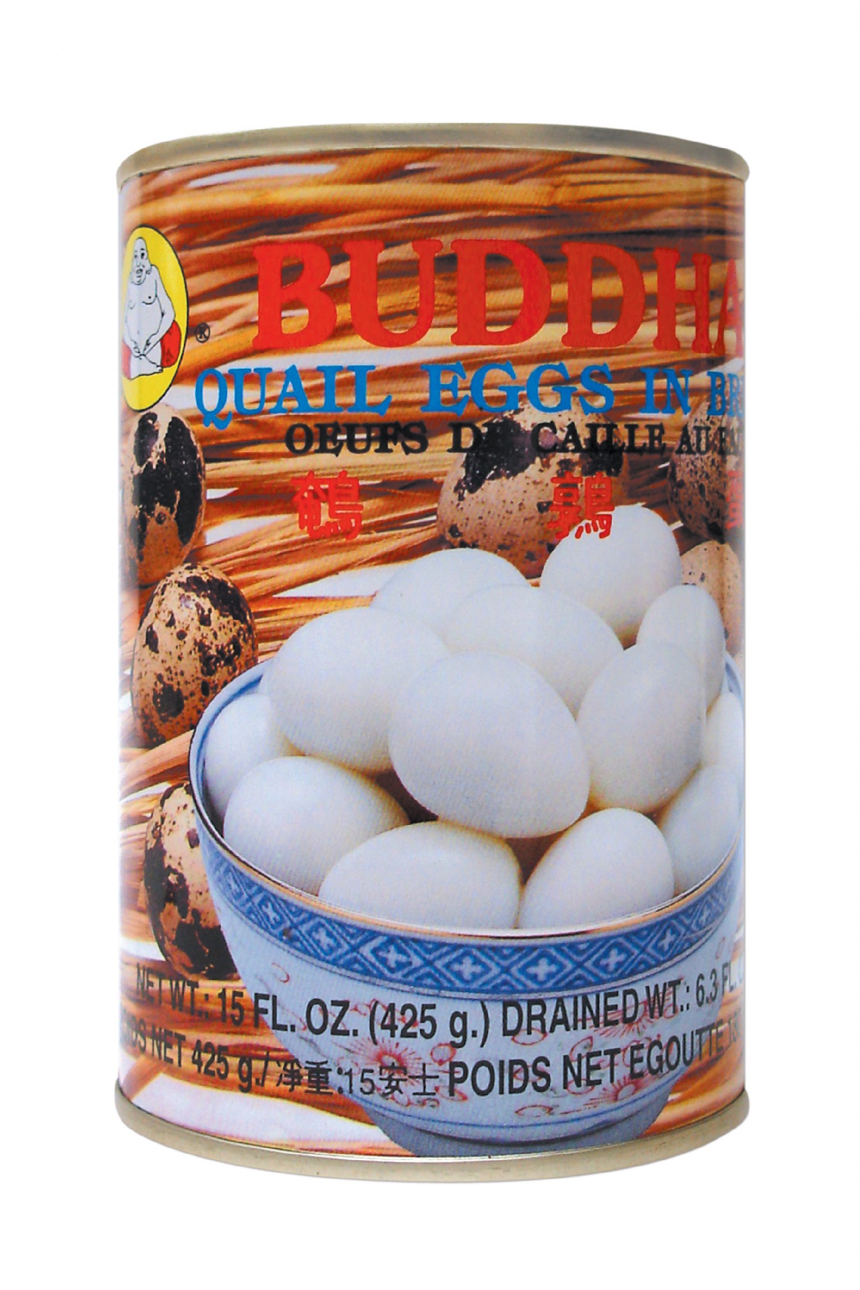BUDDHA Quail Eggs In Brine 15 OZ