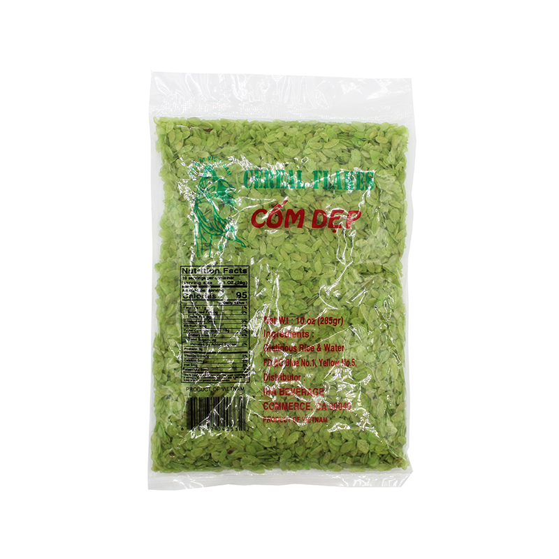 CO GAI VIET NAM Green Cereal Flakes / Com Dep Xanh 10 OZ