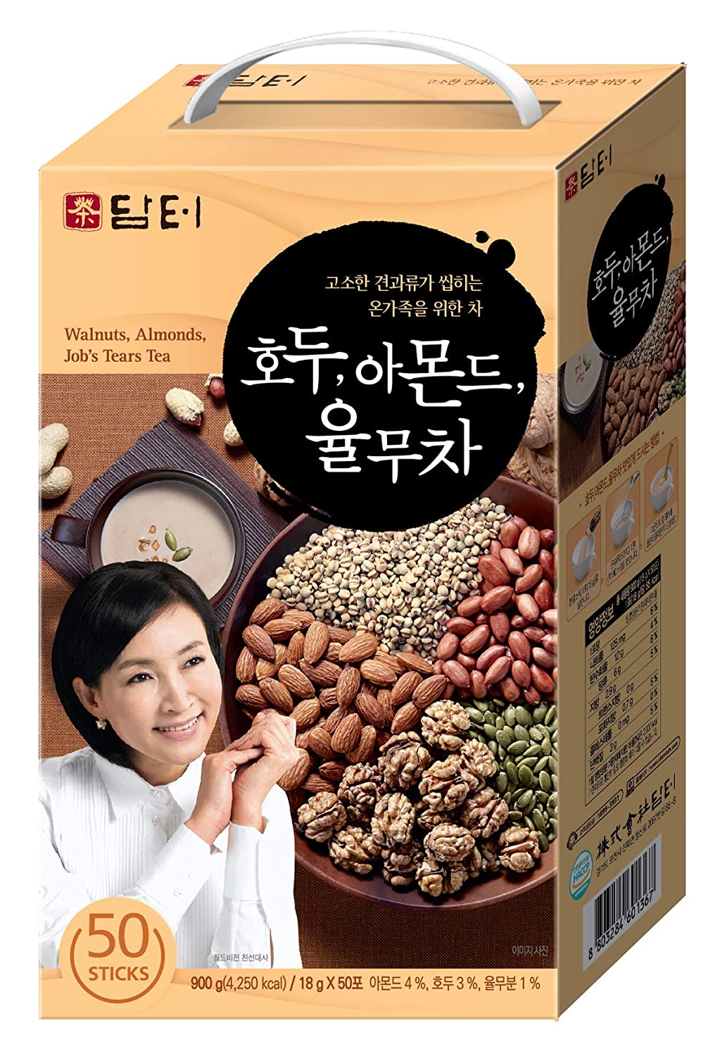 DAMTUH Walnut Almond & Adlay Tea 50 Packs