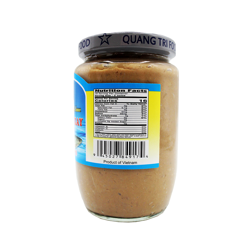 QUANG TRI FOOD Preserved Roundbelly Fish Sauce / Mam Ca Linh Xay 16 OZ