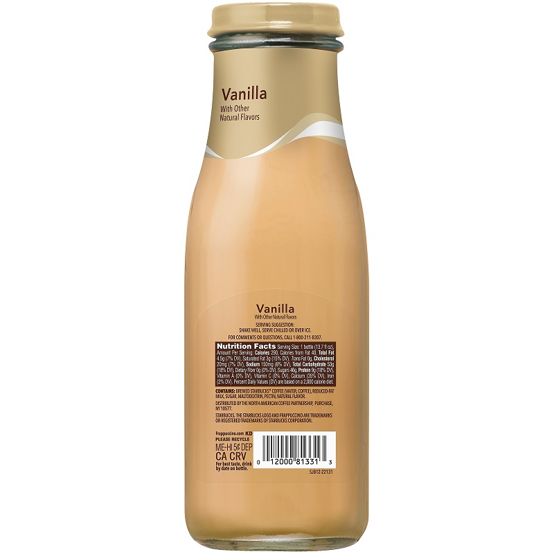 STARBUCKS Frappuccino vaniila 13.7 OZ