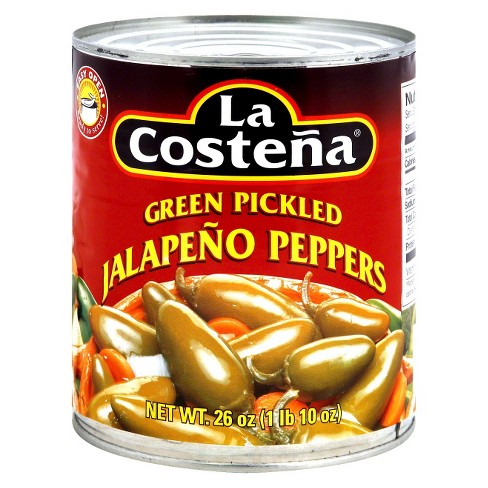 LA COSTENA Green Pickled Jalapeno Peppers 26 OZ