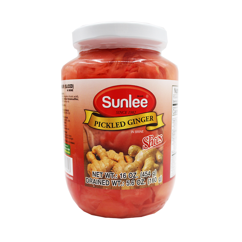 SUNLEE Pickled Ginger Slices In Brine 16 OZ