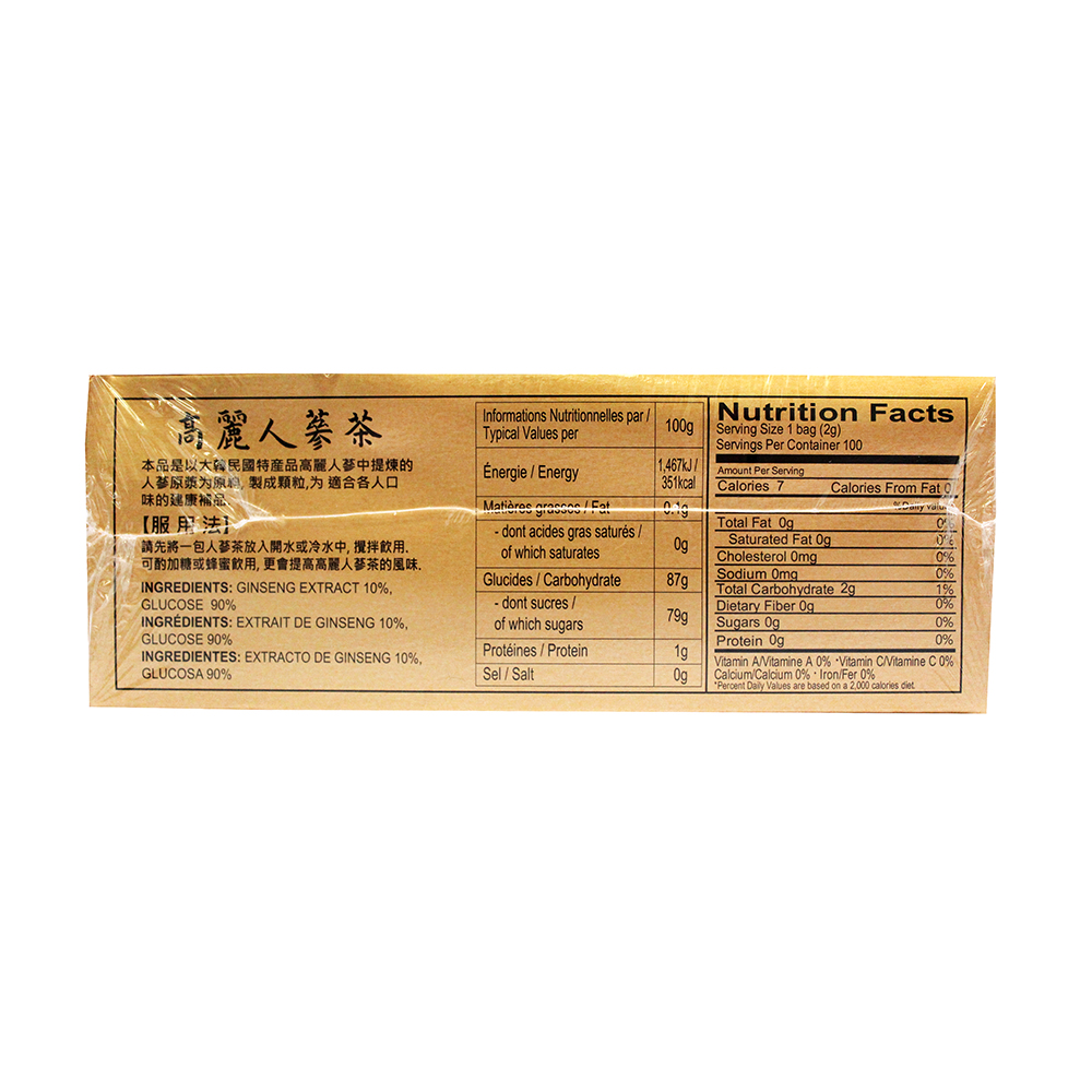 ROCKMAN Korean Ginseng Tea 7 OZ