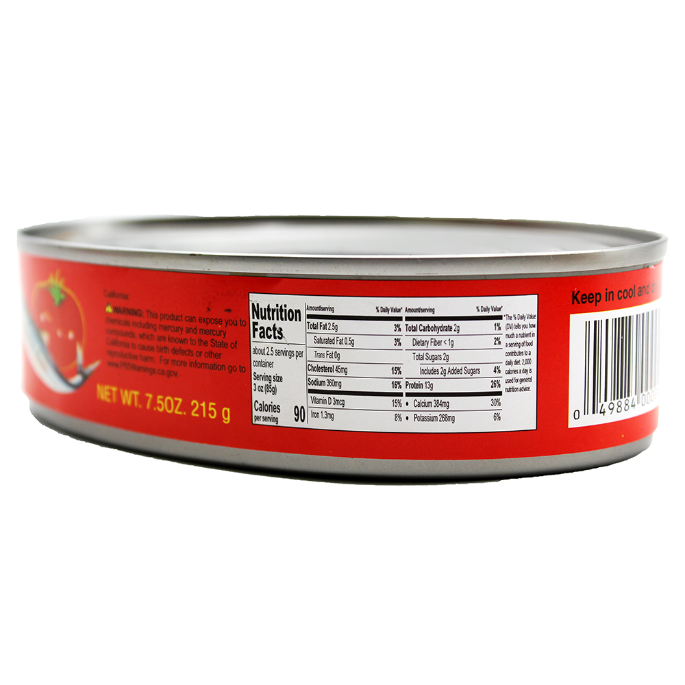 1ST OF Sardine in Tomato (S) 7.5 OZ