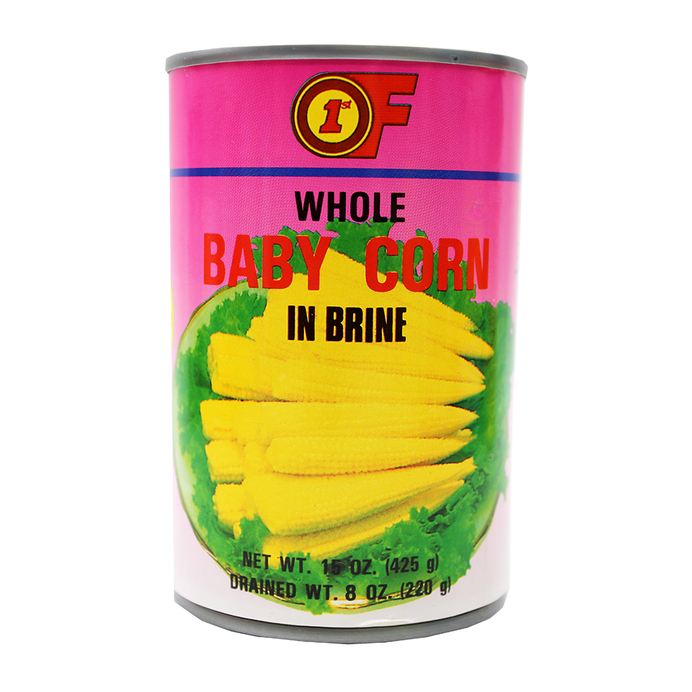 1ST OF Whole Baby Corn In Brine 15 OZ