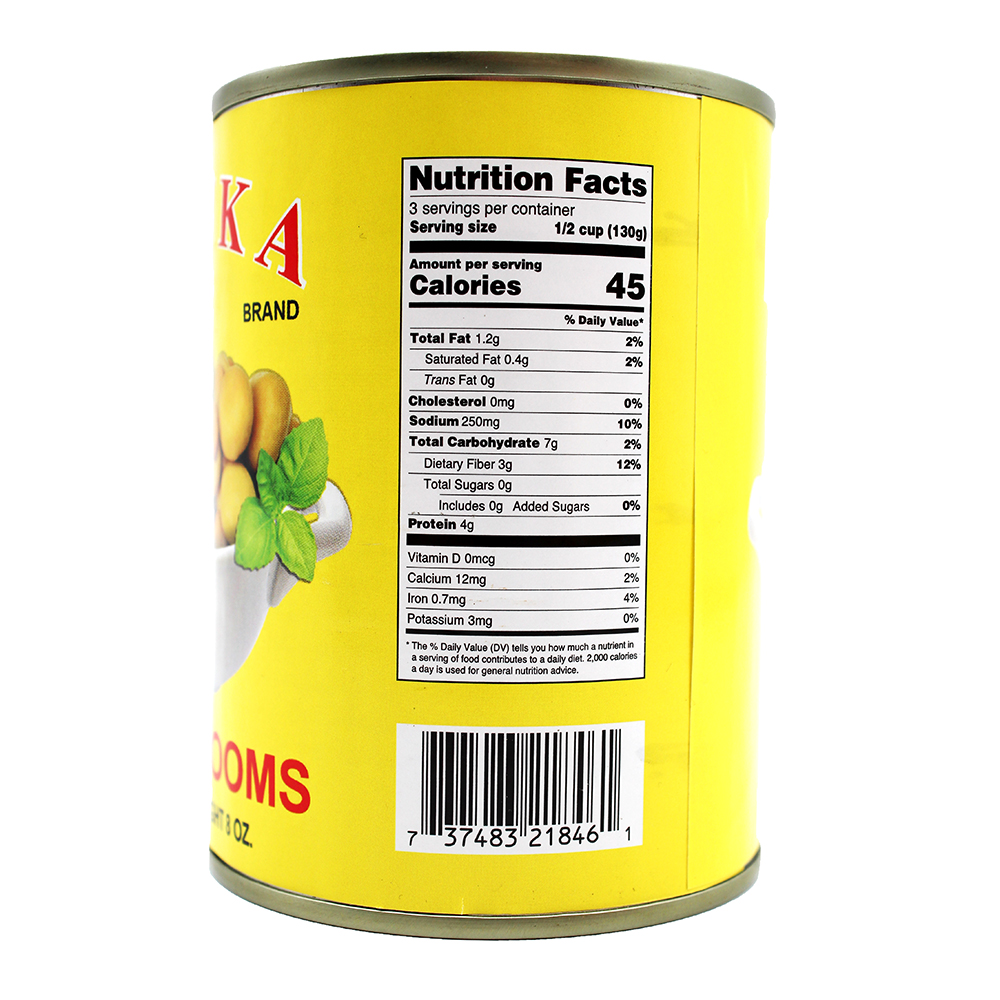 ASUKA Whole Mushrooms (Button) 13.25 OZ