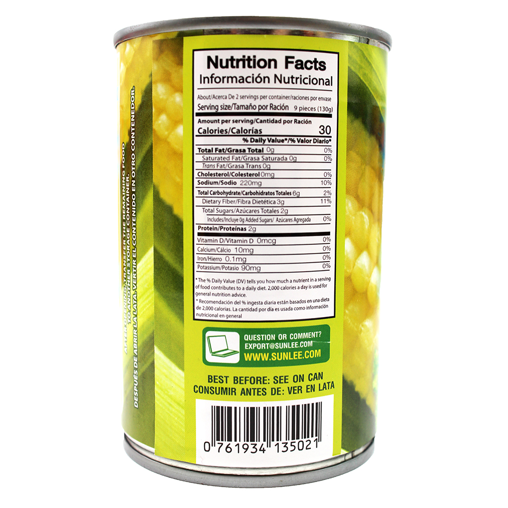 SUNLEE Young Baby Corn In Brine 15 Oz