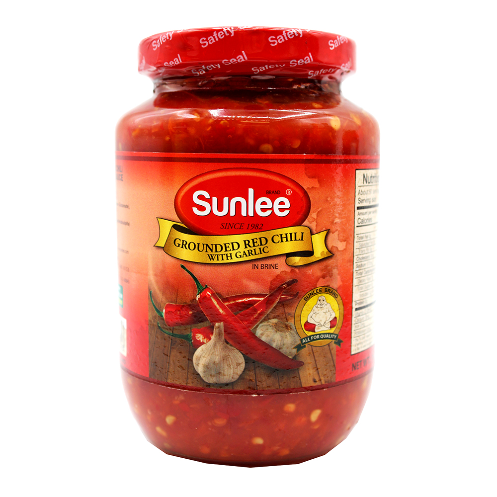 SUNLEE Grounded Red Chili With Garlic In Brine 16 OZ