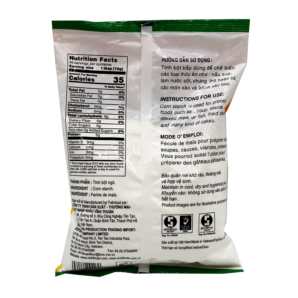 VINH THUAN Corn Starch / Bot Bap 14.1 OZ