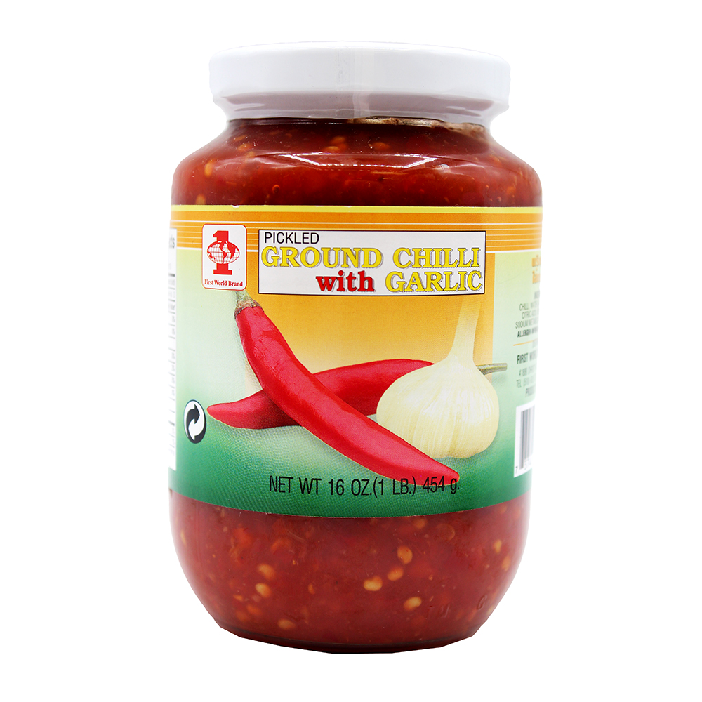 FIRST WORLD Pickled Ground Chilli With Garlic 16 OZ
