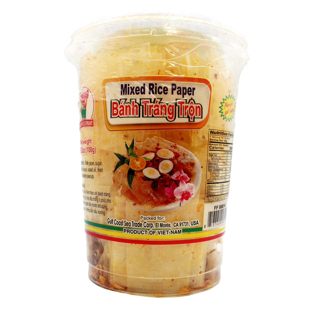 HAPPY ELEPHANT Mixed Rice Paper/ Banh Trang Tron 3.52 OZ