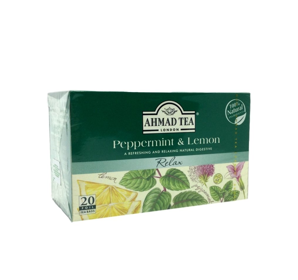 AHMAD TEA LONDON Peppermint & Lemon Tea 20 Bags