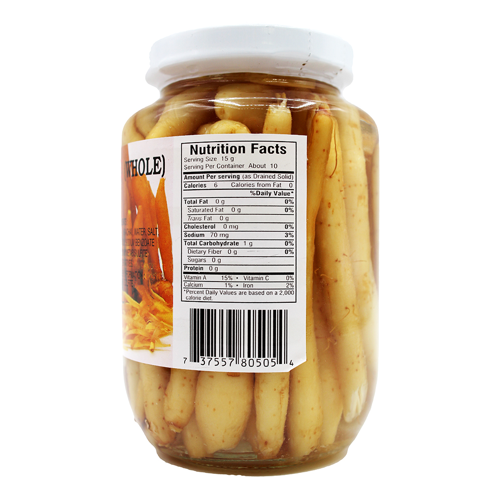 DOUBLE HORSES Pickled Rhizome (Whole)Krachai 16 OZ