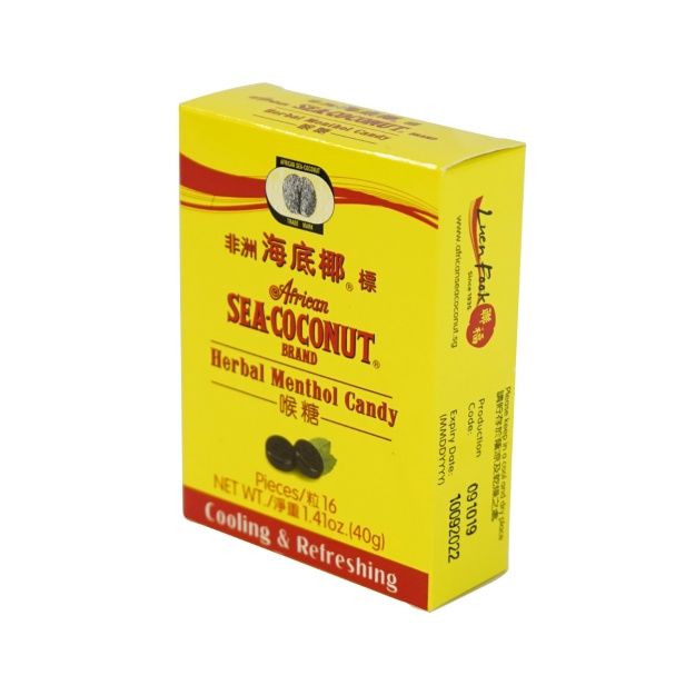 AFRICAN SEA COCONUT Herbal Menthol Candy 1.41 Oz