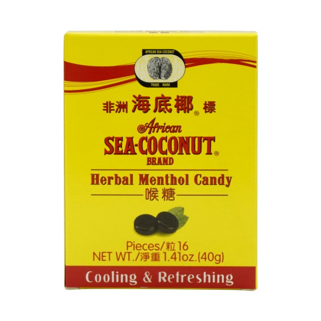 AFRICAN SEA COCONUT Herbal Menthol Candy 1.41 Oz