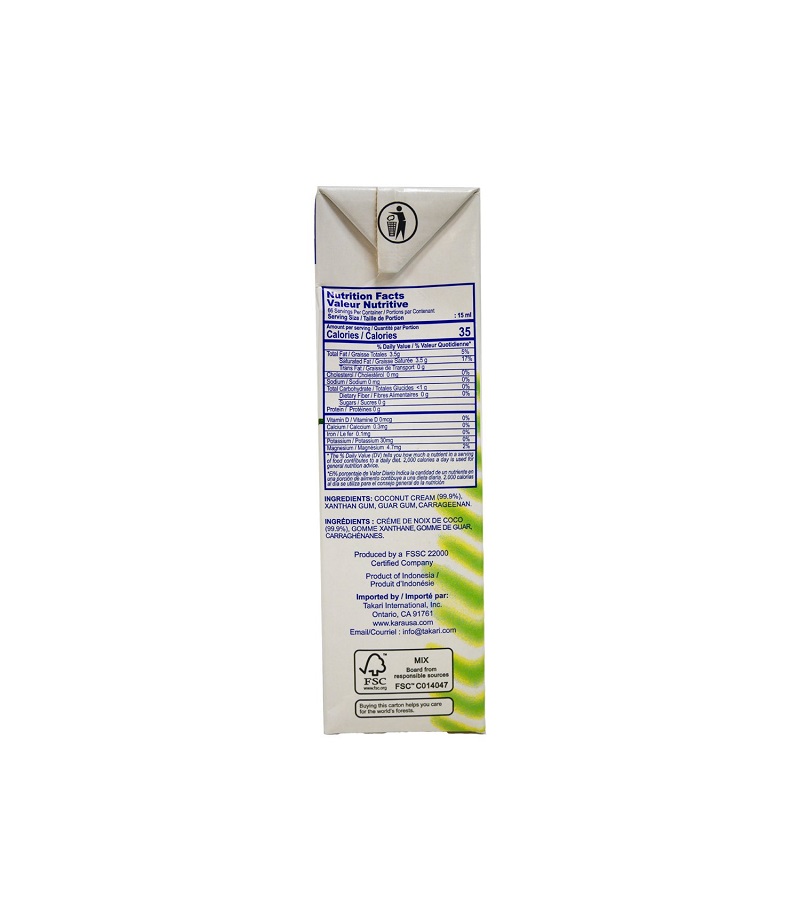 KARA Coconut Cream 33.8 OZ