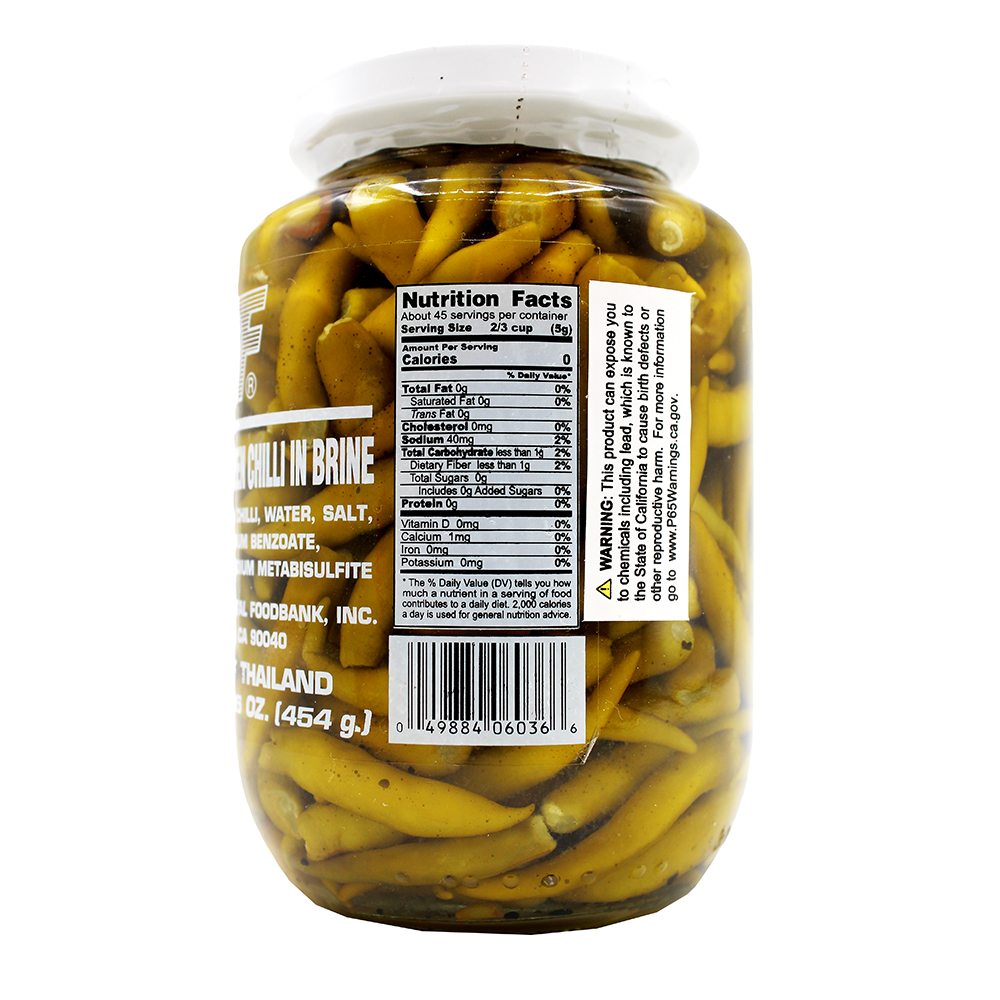 1ST OF Pickled Whole Green Chilli 16 OZ
