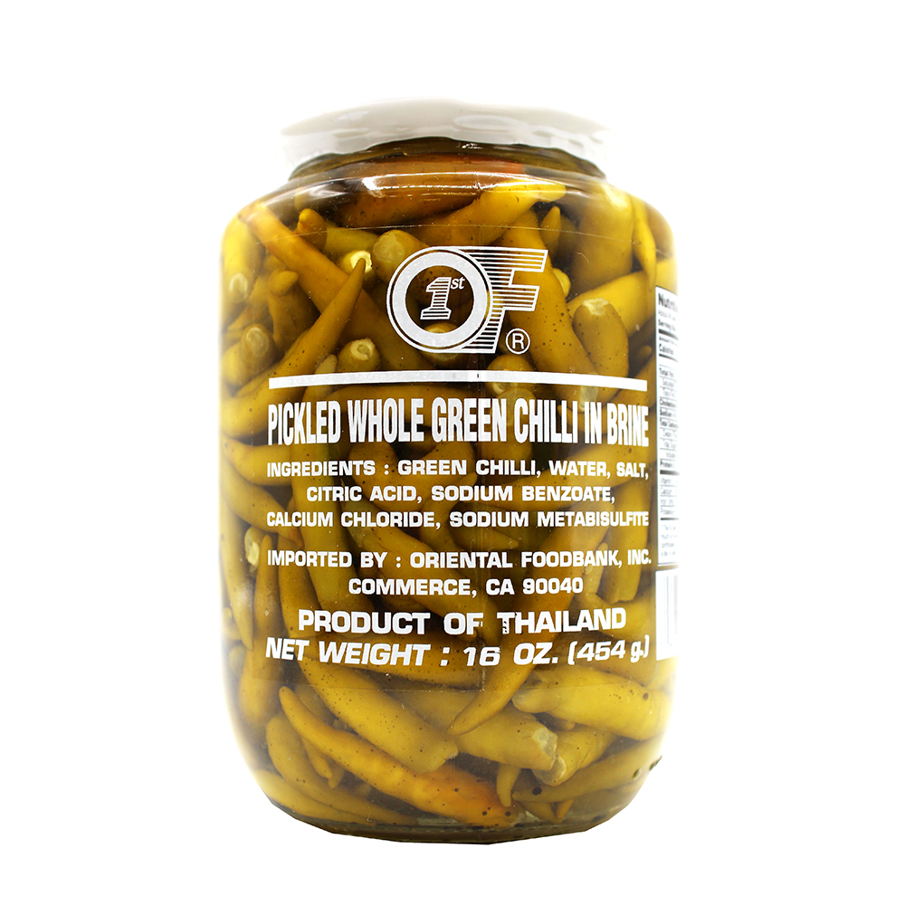 1ST OF Pickled Whole Green Chilli 16 OZ