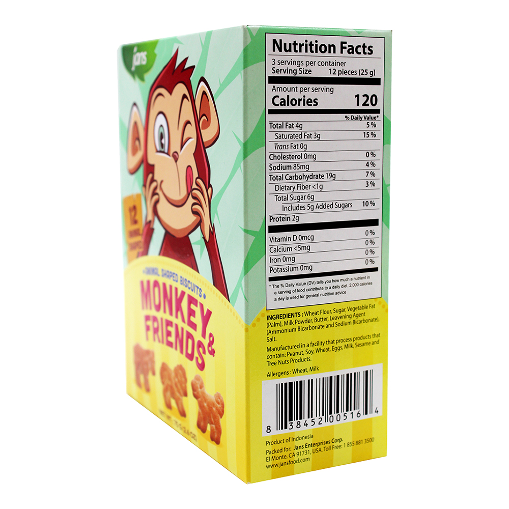 JANS Monkey & Friend Biscuit Original 75 GR