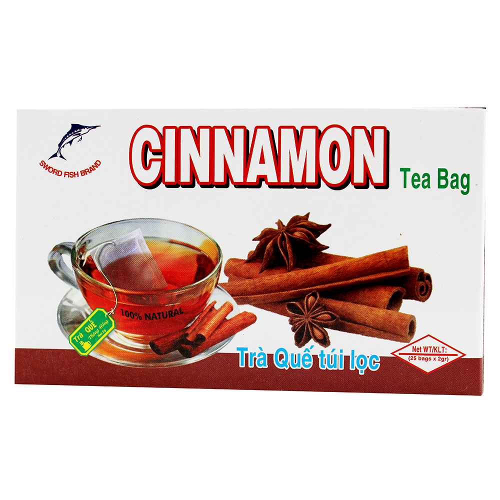 SWORD FISH Cinnamon Tea / Tra Que Tui Loc 25 Bags