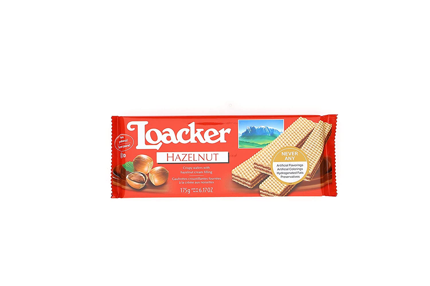 LOACKER Hazelnut crispy Wafers With Hazelnut Cream Filling 6.17 OZ