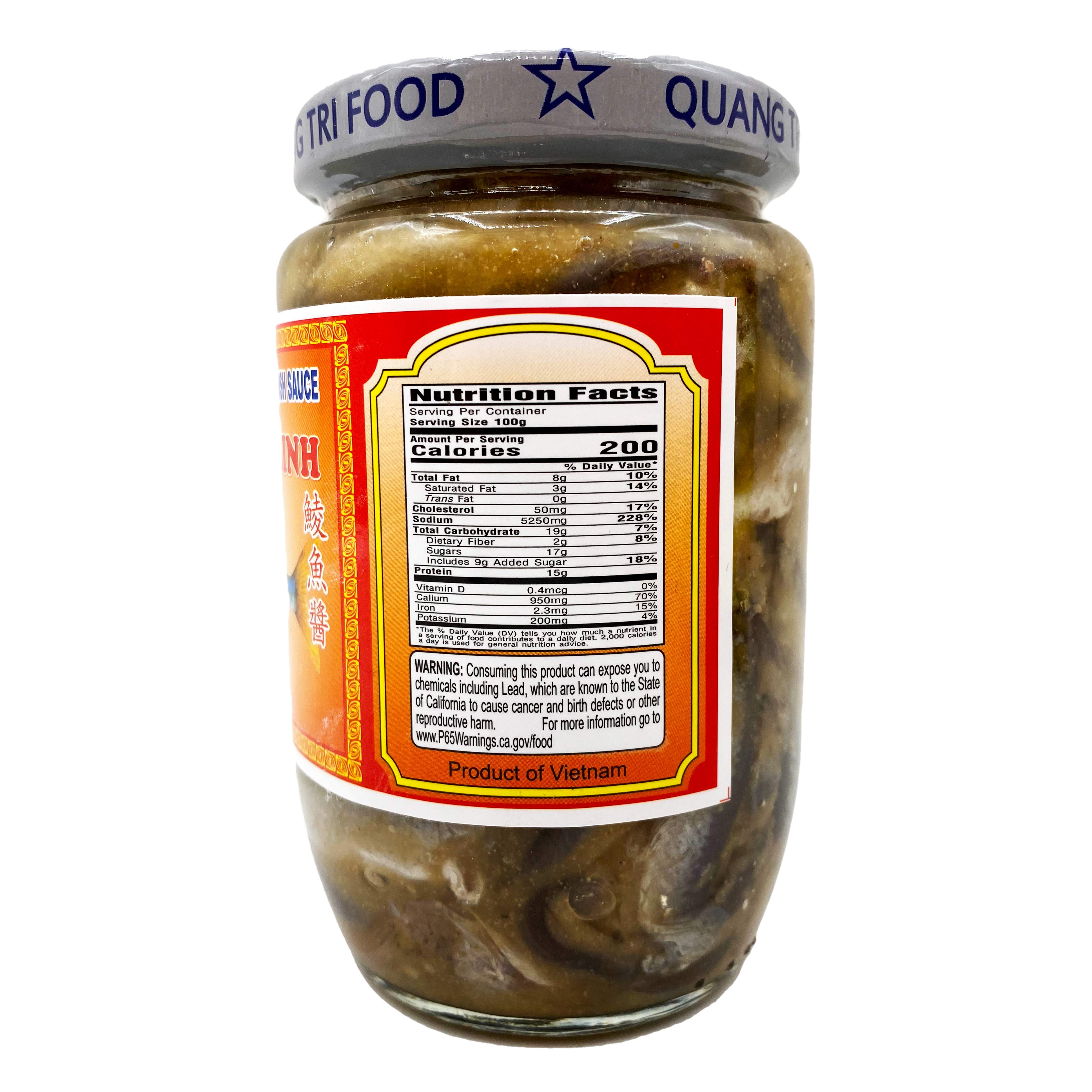 QUANG TRI Preserved Roundbelly Fish Sauce / Mam Ca Linh 16 Oz