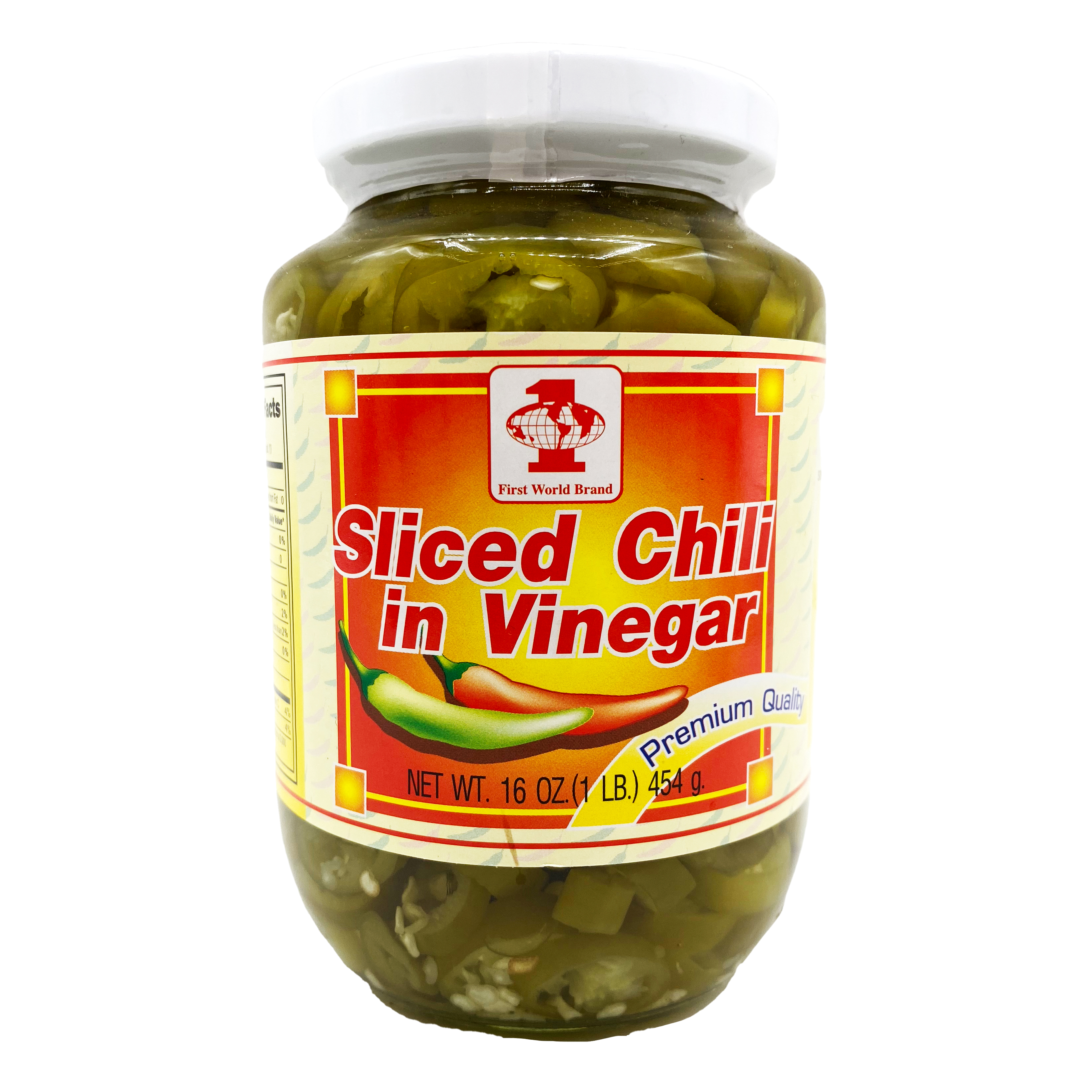 FIRST WORLD Sliced Chili in Vinegar 16 OZ